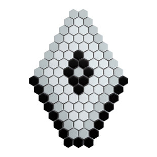 WS TILES® 1" x 1" Porcelain Honeycomb Wall & Floor Tile