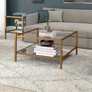 HUDSON&CANAL Hera Anissa 4 Legs Coffee Table with Storage