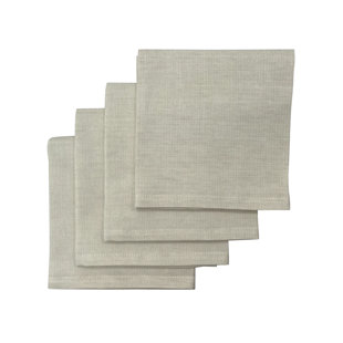 CARLO LAMPERTI™ CARLO LAMPERTI Italy | Italia K2 Premium European Cotton Flax Linen Napkins Set Of 4 | Eco-Friendly |Machine Washable Cloth Napkins For Spring, Summer, Kitchen, Wedding, Dining (Set of 4)