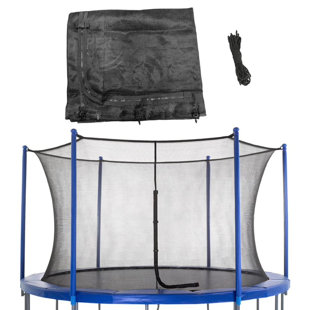 Machrus Upper Bounce Trampoline Enclosure Net, Fits 12' Round Frame, Using 6 Poles (or 3 Arches)