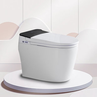 XSIX Smart Bidet Toilet, Dual-Flush Elongated Toilet Bidet