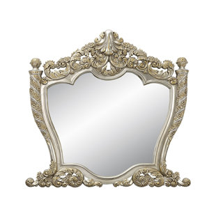 A&J HOMES STUDIO Engineered Wood Flat Wall Mirror