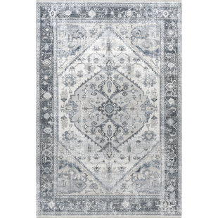 Lauren Liess x Rugs USA Larkspur Persian Fringed Machine Washable Area Rug