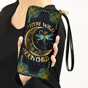 TEEXCORP Dragonfly Moon Child Wallet
