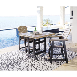 ROSECLIFF HEIGHTS Chrisann 2 - Person Rectangular Outdoor Dining Set