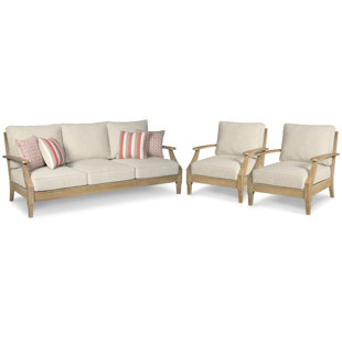 LARK MANOR™ Arikka Eucalyptus Outdoor Patio Sofa