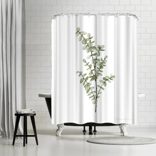 THE TWILLERY CO.® Botanical Shower Curtain Baby Blue Eucalyptus by Shealeen Louise