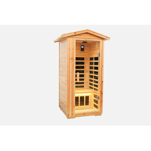 WALKER EDISON Wayfair TM FAR Infrared Sauna in Hemlock