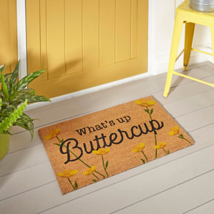 RUGS.COM Non-Slip Floral Outdoor Doormat