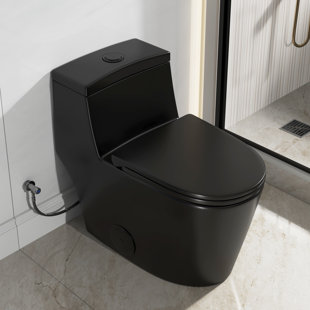 MOHOME Poseidon 1.28 GPF Elongated Comfort Height Floor Mounted One-Piece Toilet (Seat Included)