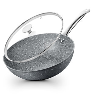 CS KOCHSYSTEME Aluminum Non-Stick Frying Pan with Lid