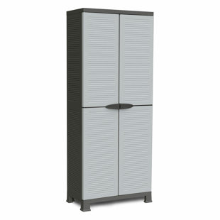 RAM QUALITY PRODUCTS PRESTIGE 4 Shelf Adjustable Storage Utility Cabinet, Black