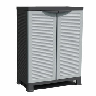 Ram Quality Products PRESTIGE Adjustable 1 Shelf Storage Utility Cabinet, Black