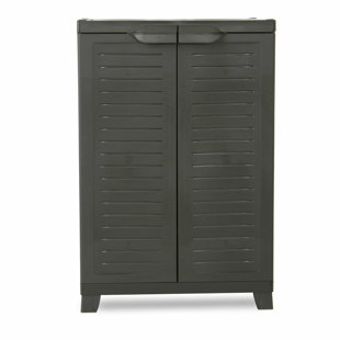 Ram Quality Products ELITE Adjustable 2 Shelf Storage Utility Cabinet, Black