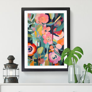 BIG BOX ART Modern Flowers Orphism Vol.10 - Picture Frame Print