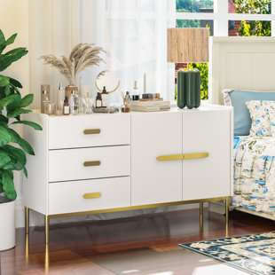 EBERN DESIGNS Baldvin 3 - Drawer 55.1" W Combo Dresser