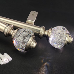 ROSDORF PARK Darathy 1.125" dia. Single Curtain Rod