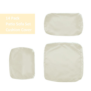 LATITUDE RUN® 14 Piece Outdoor Cushion Cover Set