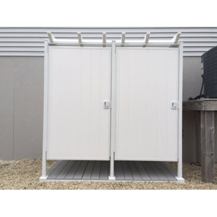 AVCONENCLOSURES AVCON Enclosures 46" X 88" Four Sided Enclosure-Two Doors-White Wall Panels