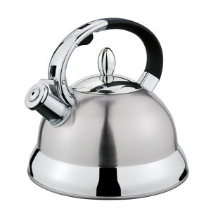 Frieling Cilio 2.85 Quarts Stainless Steel Whistling Stovetop Tea Kettle