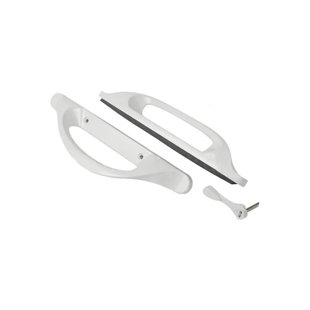 G.A.S. HARDWARE (DH-372-W) Amesbury Truth Handle Set For Patio Doors