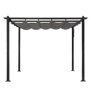 OUTOPEE 13 Ft. W x 10 Ft. D Metal Pergola with Canopy