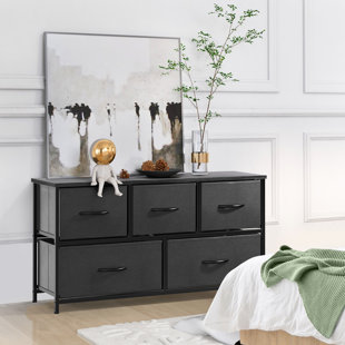 REBRILLIANT Kathiria 39.4"W 5 Drawer Small Dresser