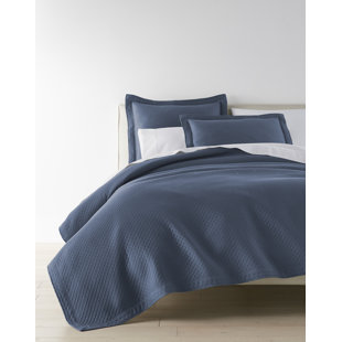 PEACOCK ALLEY Oxford Modern & Contemporary Cotton Blend Coverlet