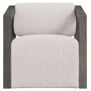 BERNHARDT EXTERIORS Leilani Teak Swivel Patio Chair with Cushions