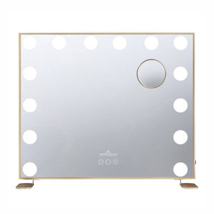 IMPRESSIONS VANITY · COMPANY Hollywood Tri Tone Plus Makeup Mirror with 14 Lights Ultra Slim LED Mirror with 5X Magnified Mirror