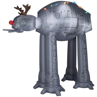 GEMMY INDUSTRIES Star Wars Giant AT-AT Walker Christmas Reindeer 8 Ft. Airblown Inflatable