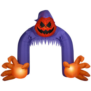 GEMMY INDUSTRIES Reaper Archway 10 Ft. Kaleidoscope Projection Airblown Inflatable