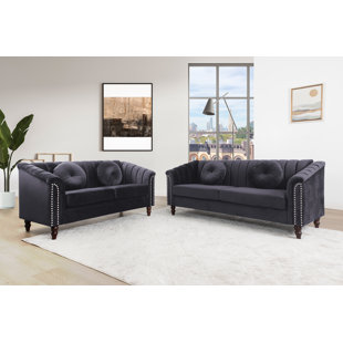 ROSDORF PARK Atlasburg 2 Piece Microfiber Living Room Set