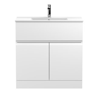 HUDSON REED Urban 800Mm Floor Standing 2-Door Vanity Unit & Basin 2