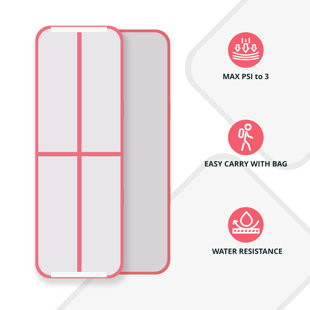 LIFEASE 10ft Gymnastics Mat Air Mats , Inflatable Tumbling Mat Tumble Track Air Floor with Electric Air Pump