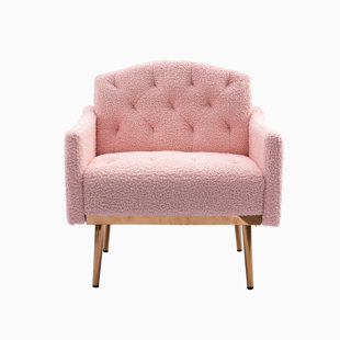BUILDDECOR Pink Accent Chair