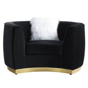 ANDREW HOME STUDIO Tejster Velvet Barrel Chair