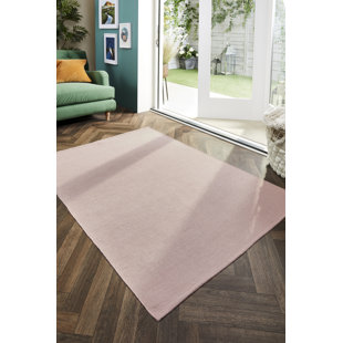 HUG RUG Plain 100% Recycled Indoor/Outdoor Washable Rose Rug