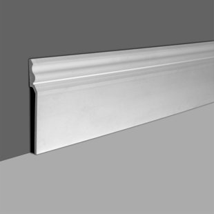 ARCHITECTURAL PRODUCTS BY OUTWATER L.L.C. Baseboard Over Baseboard Moldings Covers Existing Moldings 7-3/3" High 7/8" Projection 96" Long Ready To Paint (10 Pack/78+Feet) (Set of 10)