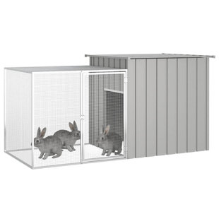 ARCHIE & OSCAR Rabbit Cage Galvanised Steel Outdoor Pet Rabbit Hutch