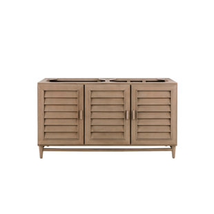 JAMES MARTIN VANITIES Portland 59.81" Double Bathroom Vanity Base Only