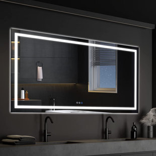 SAPPHOME Flat LED Wall Mirror