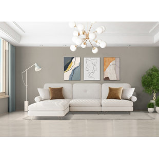 WAYFAIR SAMPLES 96" Wide Left Hand Facing Modular Sofa & Chaise