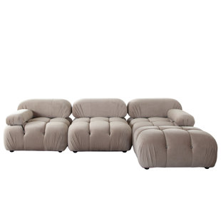 DIAMOND SOFA Paloma 4 - Piece Upholstered Chaise Sectional