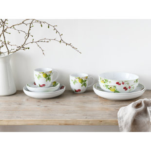 CREATABLE Allround - Royal Orchard 10 Piece Dinnerware Set, Service For 2