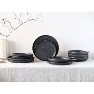 Creatable Uno Stoneware Dinnerware - Set of 12