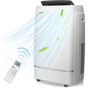 COWSAR 12000 BTU Portable Air Conditioner with Dehumidifier & Fan, 3 Fan Speeds,24H Timer, Remote,Automatic Defrosting