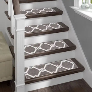 Sofihas Carpet Stair Treads Non-Slip Carpet Stair Treads w/ Non-Skid TPE Backing (Set of 13)