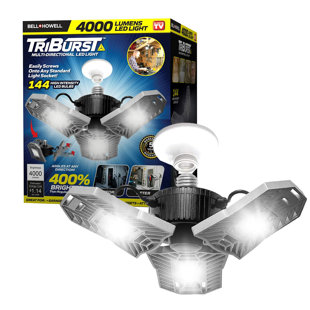 ASSEENONTV Bell+Howell Triburst Multi-Directional 4000 Lumens Light, Screws Onto Any Standard Light Socket
