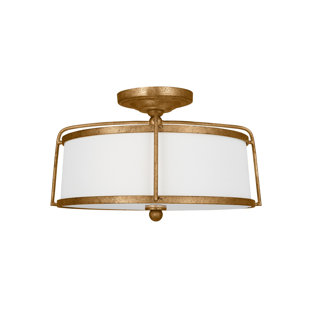 ROSDORF PARK Mento Fabric Semi Flush Mount